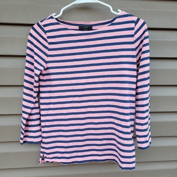 J. Crew Boatneck Stripe Top - Picture 5 of 8
